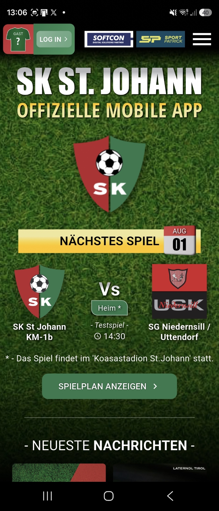 App Startseite