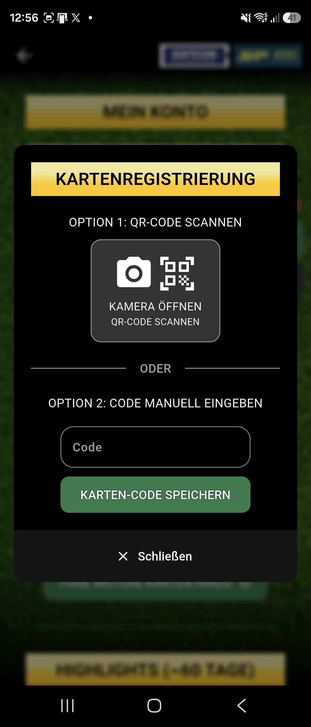 App Saisonkarte hinzufügen