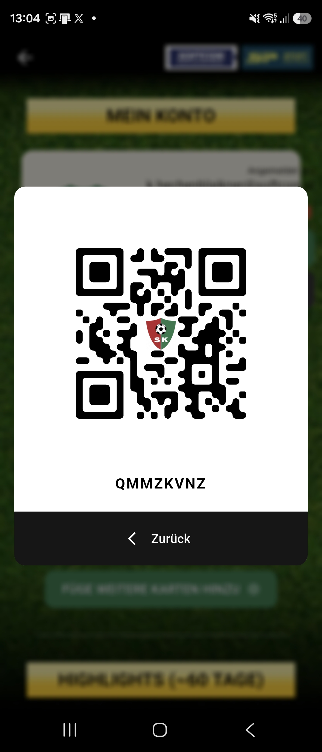 App Digitale Saisonkarte QR-Code